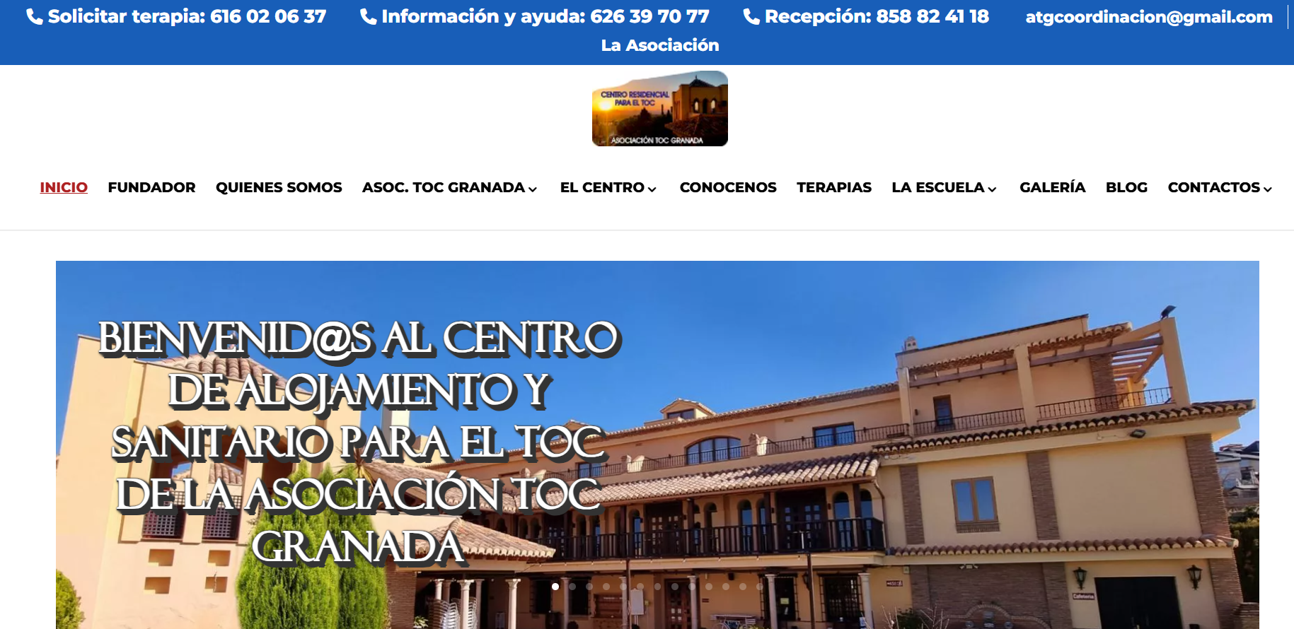 Después: web TOC Granada reorganizada